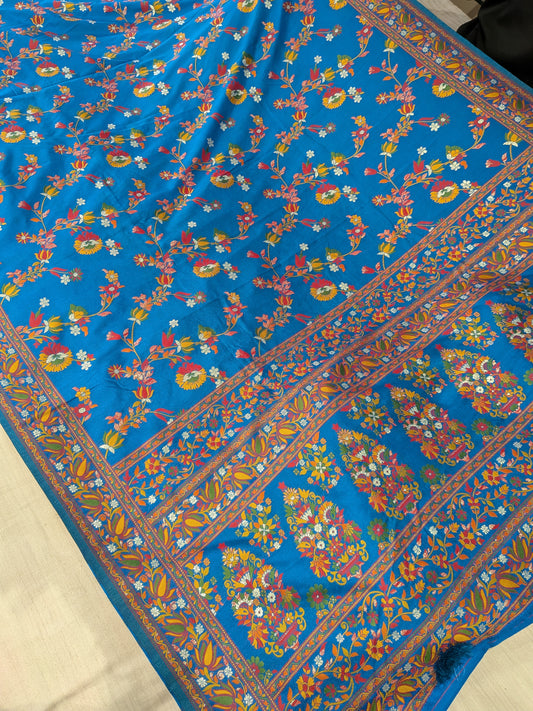 BANARASI KATAN SILK PASHMINA SAREE