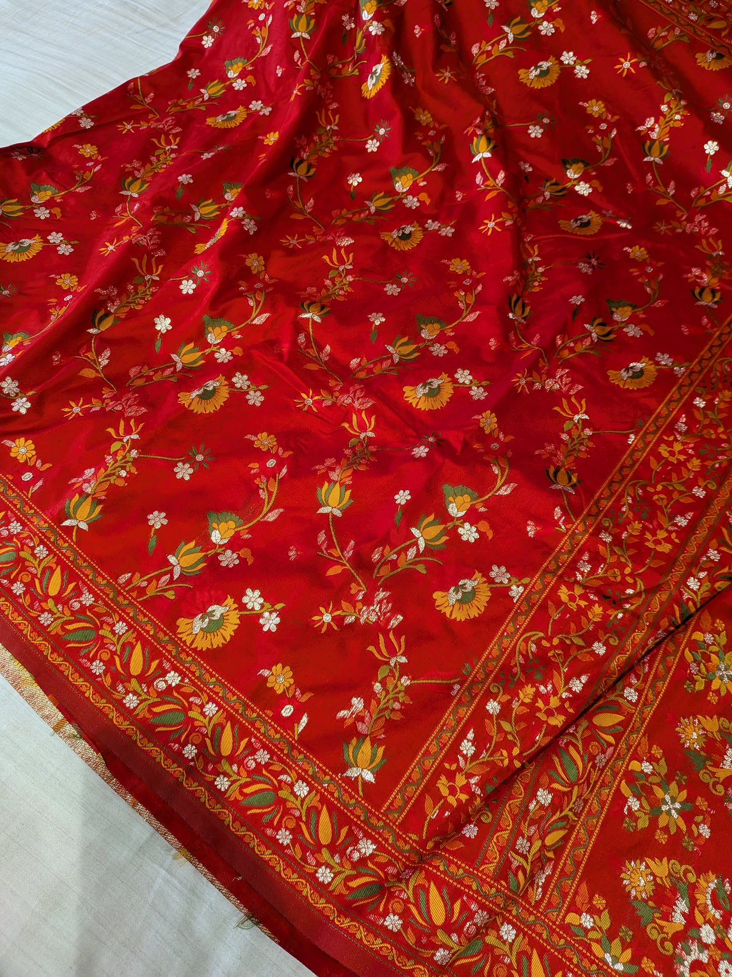 BANARASI KATAN SILK PASHMINA SAREE
