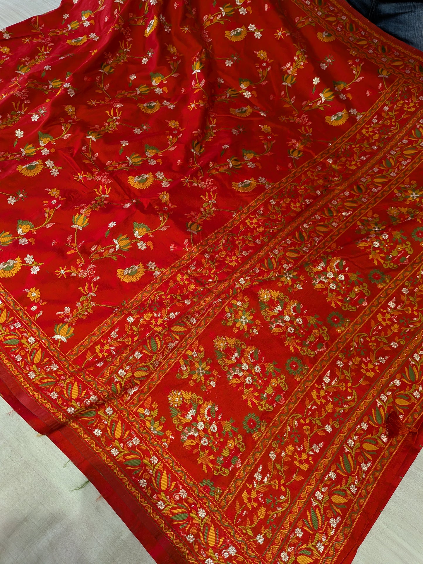 BANARASI KATAN SILK PASHMINA SAREE