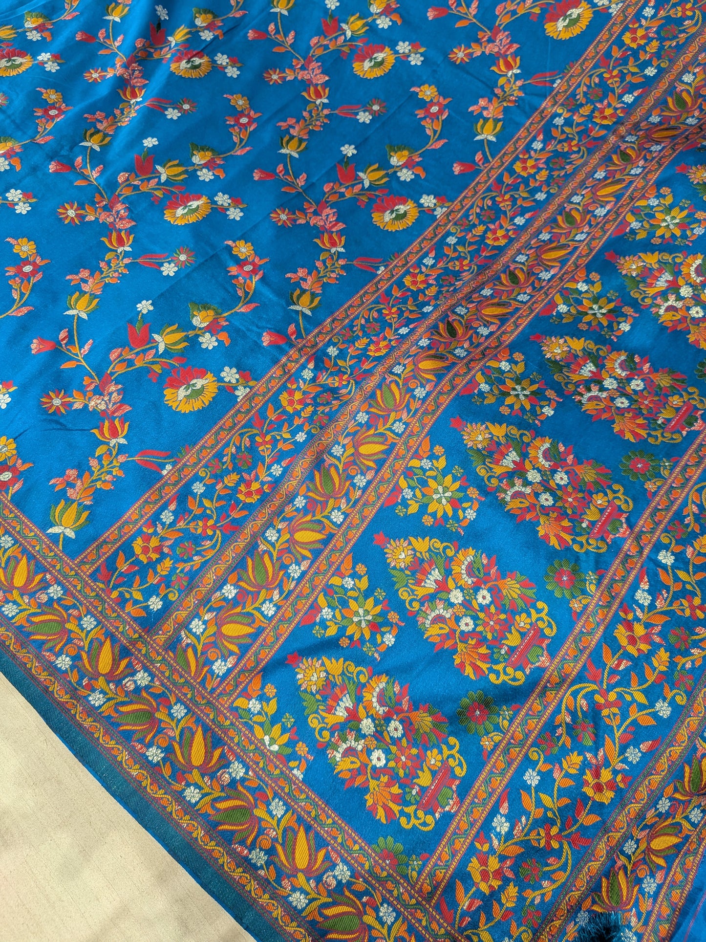 BANARASI KATAN SILK PASHMINA SAREE