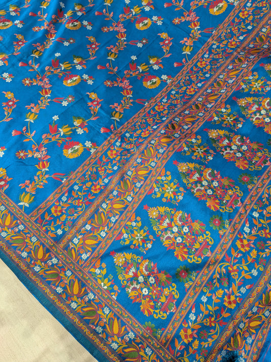 BANARASI KATAN SILK PASHMINA SAREE